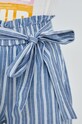 Vero Moda szorty bawełniane niebieski 10264337.MediumBlue