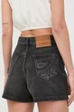 Îmbrăcăminte The Kooples pantaloni scurti jeans FSHO24005J gri
