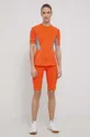 adidas by Stella McCartney trening kratke hlače barva mandarine