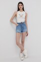 Pinko pantaloni scurti jeans 1J10UT.Y82N albastru SS22
