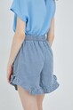 Odzież Pieces szorty bawełniane 17123685.LightBlueD granatowy