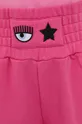 рожевий Бавовняні шорти Chiara Ferragni