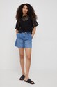 Pepe Jeans pantaloni scurti jeans Stella Adapt PL800992.000 bleumarin SS22