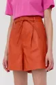 arancione Gestuz shorts in pelle Donna