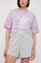 Mustang pantaloncini in cotone Julie Jogpant alta grigio 1012602.4031