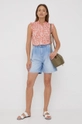 Jeans kratke hlače Mustang Pleated Shorts modra