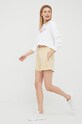 P.E Nation pantaloni scurti din bumbac 22PE1S156 bej SS22