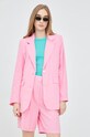 Only szorty lniane różowy 15256260.SachetPink