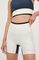 Шорти для тренувань P.E Nation Outline з еластаном бежевий 22PE2S019