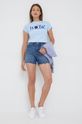 Lauren Ralph Lauren szorty jeansowe 200861858001 niebieski