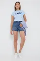 Lauren Ralph Lauren pantaloni scurti jeans albastru