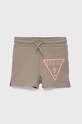 Guess Szorty dziecięce z elastanem beżowy J2RD08.KAMN2