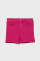 roza Otroške kratke hlače iz jeansa Guess Dekliški