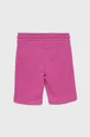 Otroške bombažne kratke hlače Calvin Klein Jeans roza