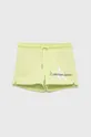 зелений Дитячі шорти Calvin Klein Jeans Для дівчаток