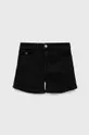 czarny Calvin Klein Jeans szorty jeansowe dziecięce IG0IG01451.PPYY Dziewczęcy