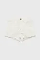 Detské rifľové krátke nohavice Desigual biela