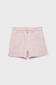 Guess szorty dziecięce z elastanem różowy J2RD08.FL03S