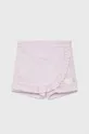 розовый Детские хлопковые шорты Guess Для девочек