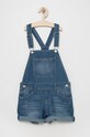 Levi's salopete din denim pentru copii salopetă bleumarin 4EE380.G