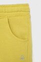 Fete United Colors of Benetton pantaloni scurți din bumbac pentru copii 3J68I0973.K galben