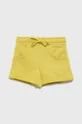 κίτρινο Παιδικό βαμβακερό σορτς United Colors of Benetton Για κορίτσια