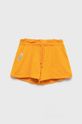 oranžová Dětské bavlněné šortky United Colors of Benetton Dívčí