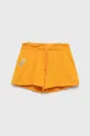 pomarańczowy United Colors of Benetton szorty bawełniane dziecięce Dziewczęcy