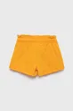United Colors of Benetton gyerek pamut rövidnadrág narancssárga