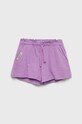 United Colors of Benetton pantaloni scurți din bumbac pentru copii casual violet 3F42C900U.G