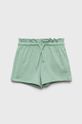 verde pal United Colors of Benetton pantaloni scurți din bumbac pentru copii De fete