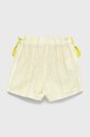 Dječje pamučne kratke hlače United Colors of Benetton 41CFG900G.P zlatna SS22