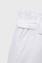 DÍVKA Dětské plátěné šortky United Colors of Benetton 4BE7C9005.G bílá