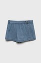 United Colors of Benetton szorty bawełniane dziecięce bawełna niebieski 4JQEG900E.P
