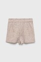 Dětské plátěné šortky United Colors of Benetton 4PL9C900G.G béžová SS22