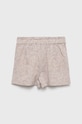 Dětské plátěné šortky United Colors of Benetton 4PL9C900G.G béžová SS22