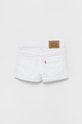 Levi's pantaloni scurti din denim pentru copii 3E4536.G alb SS22