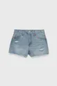 блакитний Дитячі джинсові шорти Levi's Для дівчаток