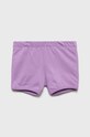 Dětské bavlněné šortky United Colors of Benetton bavlna fialová 3MI5A9001.W
