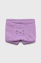 Dětské bavlněné šortky United Colors of Benetton 3MI5A9001.W fialová SS22
