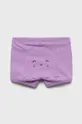 United Colors of Benetton gyerek pamut rövidnadrág lila