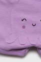 CHLAPEC Dětské bavlněné šortky United Colors of Benetton 3MI5A9001.W fialová