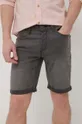 Rifľové krátke nohavice Only & Sons sivá