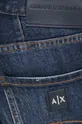 tmavomodrá Rifľové krátke nohavice Armani Exchange