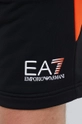 čierna Šortky EA7 Emporio Armani