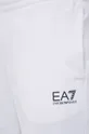λευκό Βαμβακερό σορτσάκι EA7 Emporio Armani