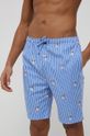 modra Polo Ralph Lauren bombažne pižama - kratke hlače Moški