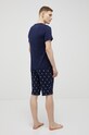 Pamučna pidžama Polo Ralph Lauren 714866474001 mornarsko plava 714866474001