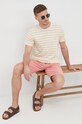 Pepe Jeans szorty z domieszką lnu ARKIN SHORT LINEN PM800913.370 różowy SS22