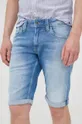Pepe Jeans szorty jeansowe CASH SHORT niebieski